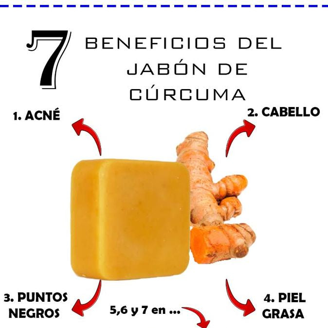 Jabón de cúrcuma piel mas suave 🧼🫧